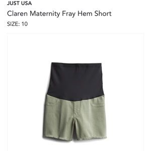 Maternity shorts size 10